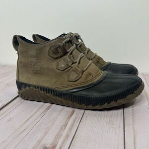 Sorel Out n’ About Leather Short Winter Snow Rain Boots